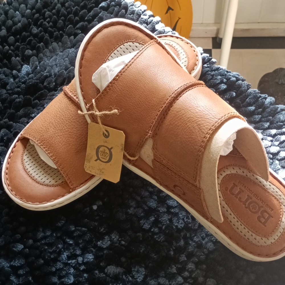 1️⃣5️⃣7️⃣🆕Born Brown Leather Sandals